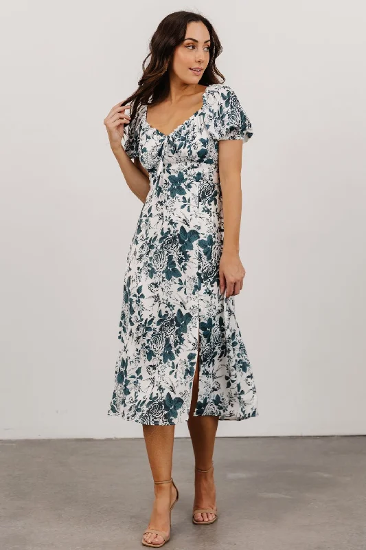 Cadence Midi Dress | Jade Floral