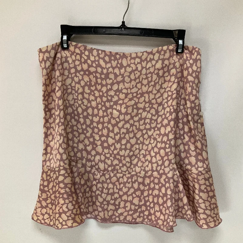 Skirt Mini & Short By Free People In Pink, Size: L