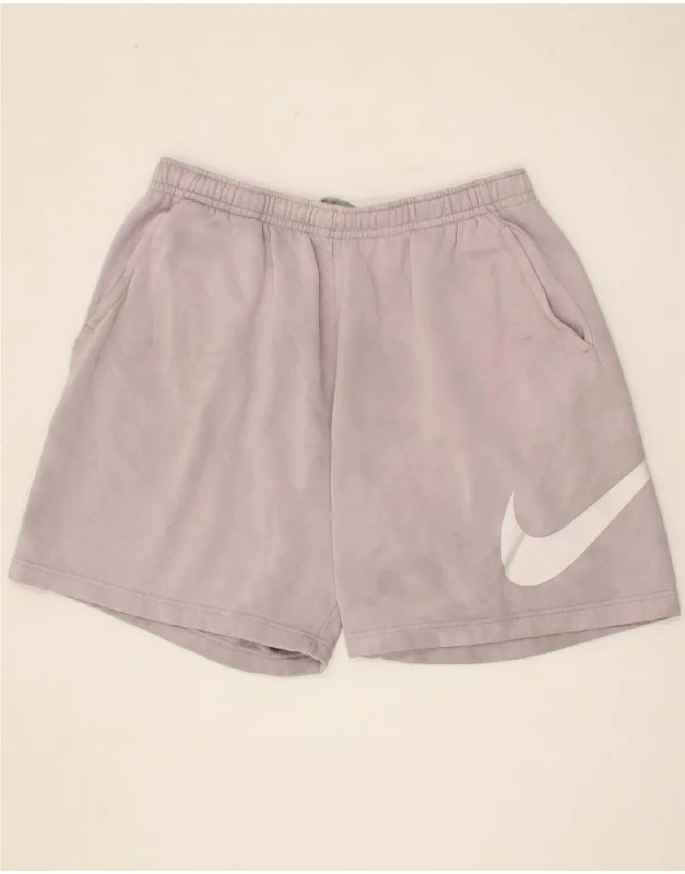 NIKE Womens Graphic Sport Shorts UK 22 2XL Purple