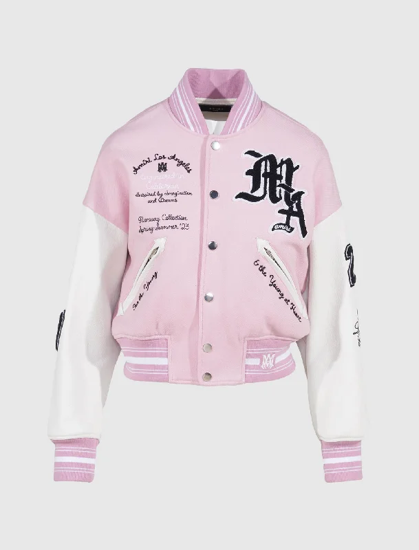 WOMEN'S OVERSIZED VARSITY JACKET