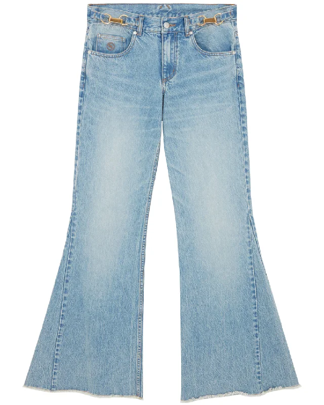 Low Rise Bootcut Jean in Vintage Blue