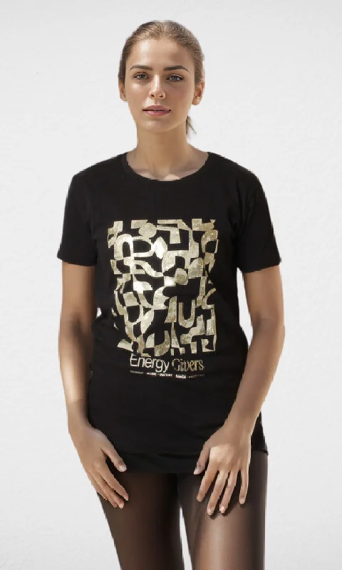 Women T-shirt  Stradivarius (Black)