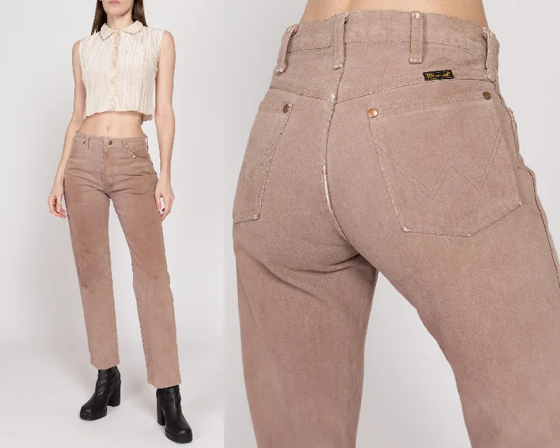 Small 70s Wrangler Faded Cocoa Brown Unisex Jeans