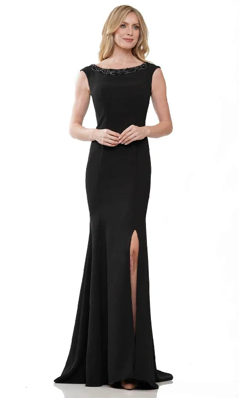 Marsoni by Colors MV1247 - Beaded Cap Sleeve Evening Gown