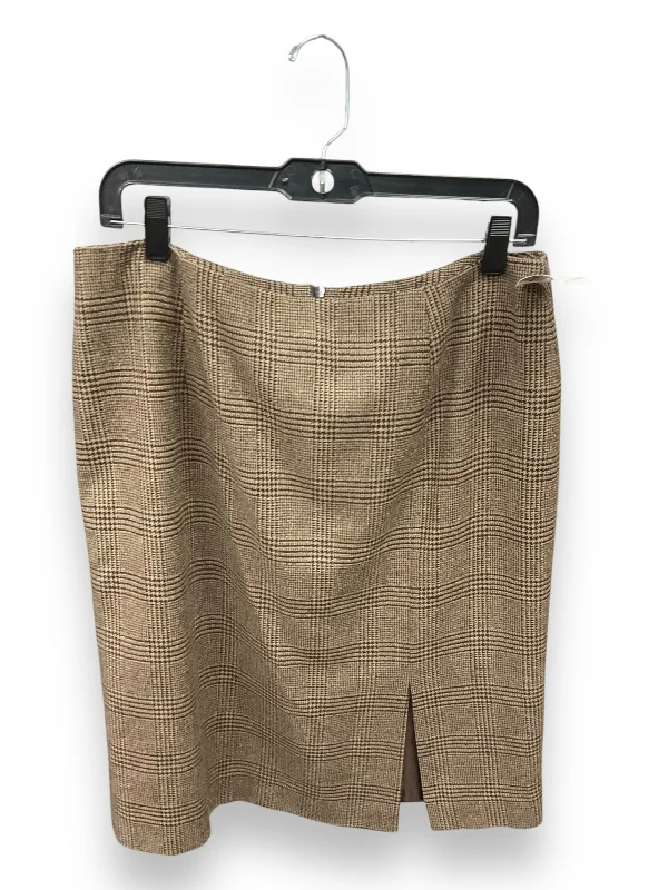 Skirt Midi By Jones New York In Brown, Size: Xl