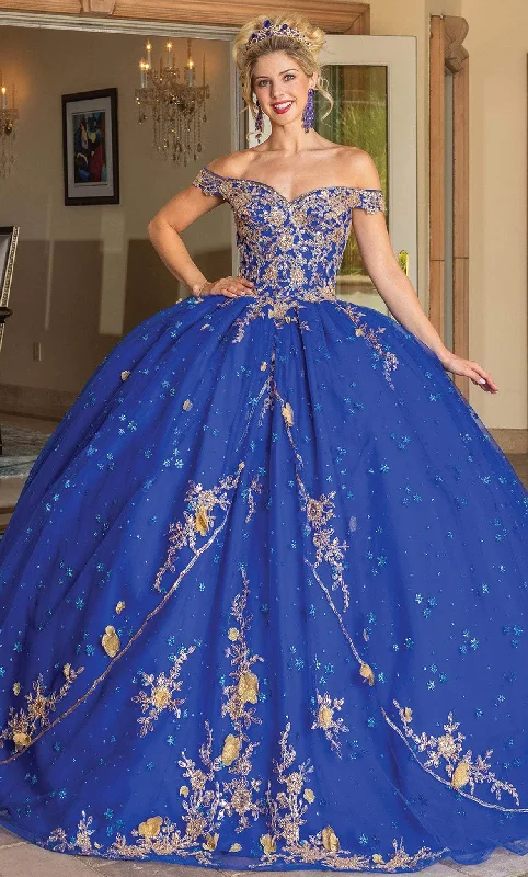 Dancing Queen 1796 - Floral Beaded Ballgown