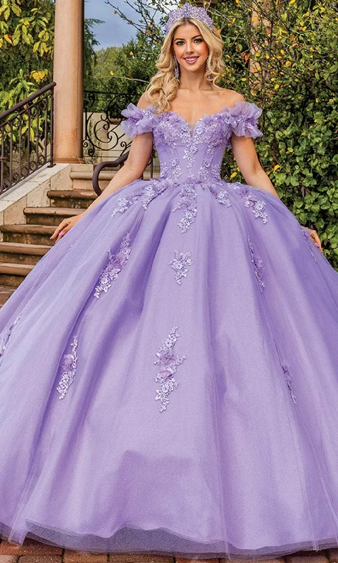 Dancing Queen 1870 - Ruffled Strap Floral Ballgown