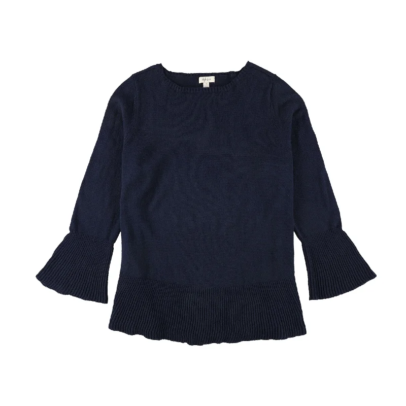 Style & Co. Womens Ruffle-Hem Pullover Sweater