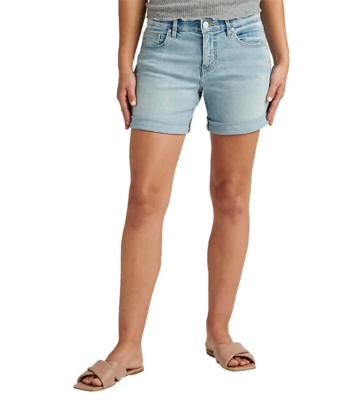 Mid Rise Alex Boyfriend Short In Skylight