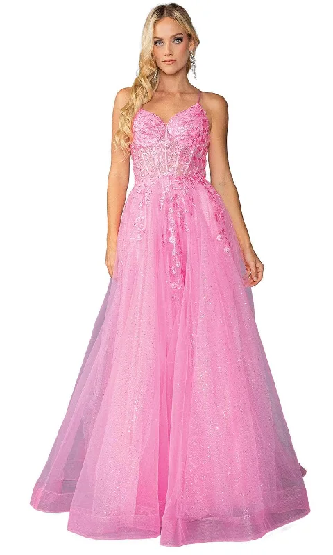 Dancing Queen 4421 - Embroidered Sleeveless Ballgown