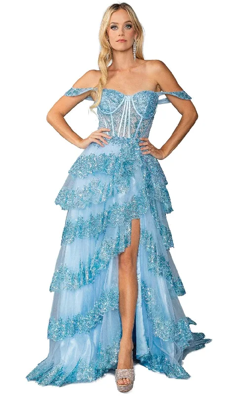 Dancing Queen 4440 - Off-Shoulder Corset Bodice Ballgown