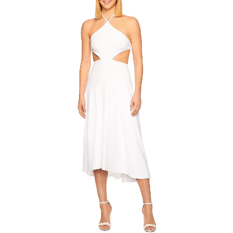 Susana Monaco Womens Cut-Out Knit Maxi Dress