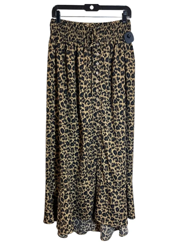 Skirt Midi By Promesa In Animal Print, Size: L