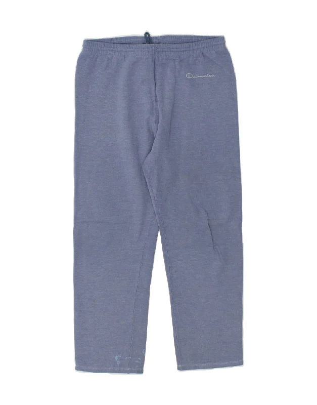 CHAMPION Womens Tracksuit Trousers UK 10 Small Blue Cotton