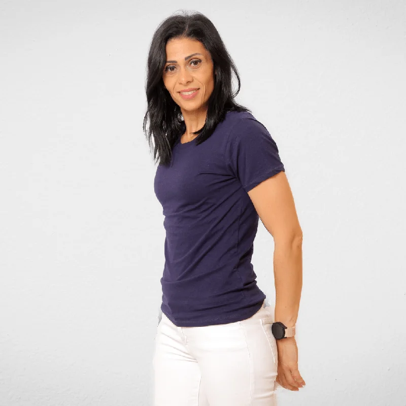 Women Under Shirt (Cotton + Lycra) - Dark Blue