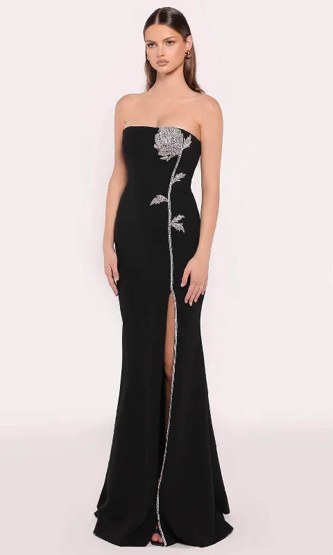 Tarik Ediz 98871 - Beaded Floral Evening Dress