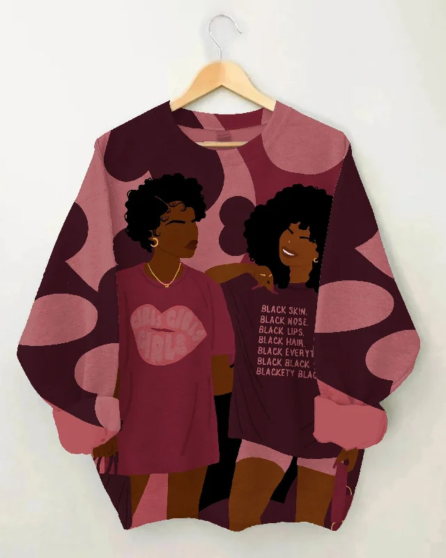 Black Sisters Long Sleeve Sweatshirt