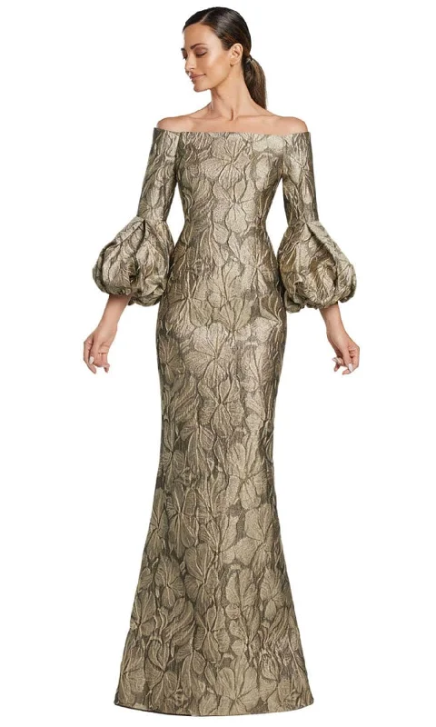 Alexander by Daymor 2054F24 - Off-Shoulder Long Sleeve Long Gown