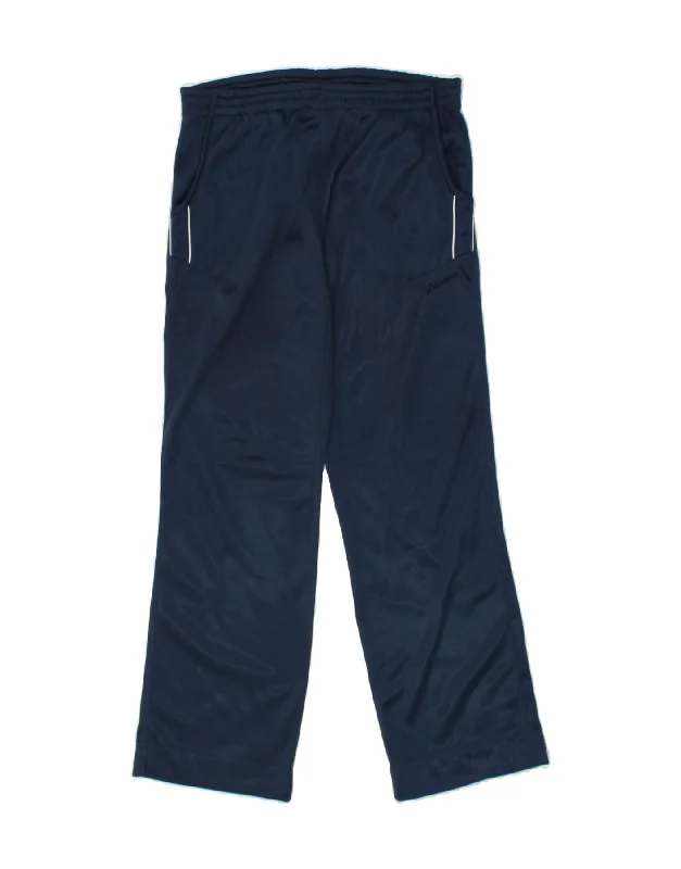 DIADORA Womens Tracksuit Trousers UK 10 Small Navy Blue Polyester