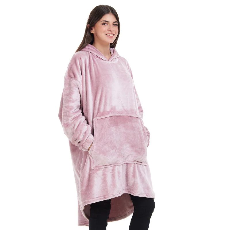 Snuggs Blanket Hoodie Light Mauve