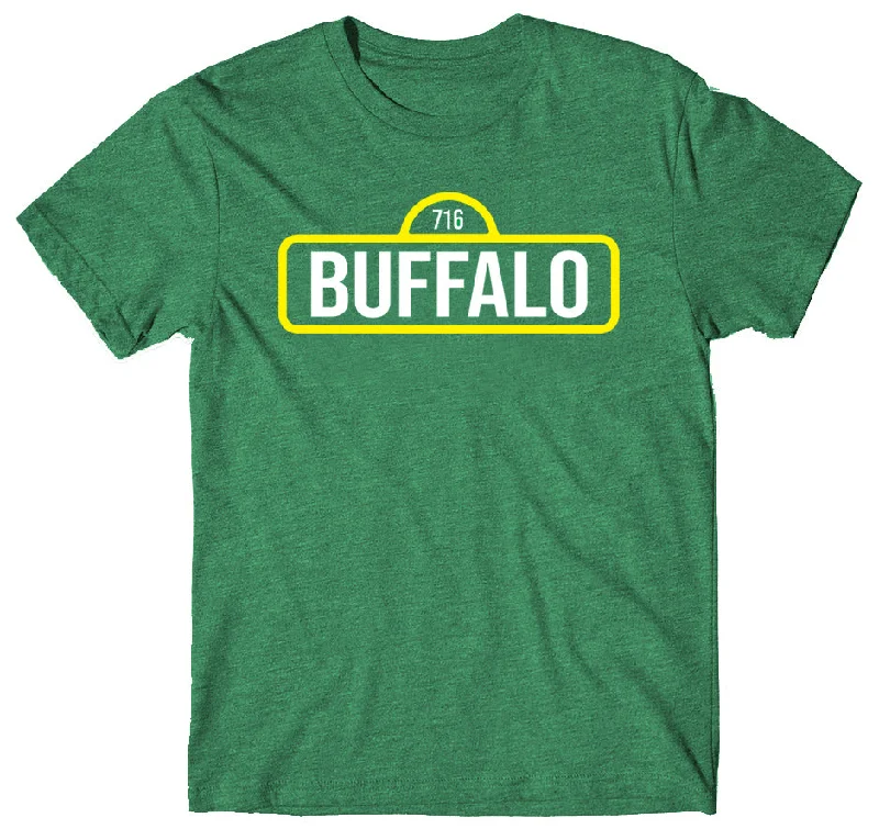 Buffalo Sesame Street Sign - Adult T-shirt