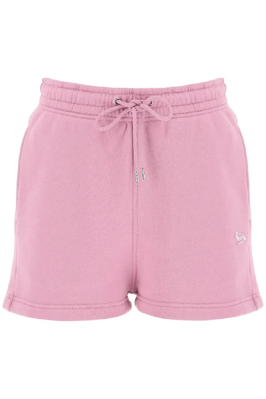 Maison Kitsune Women's "Baby Fox Sports Shorts With Patch Design