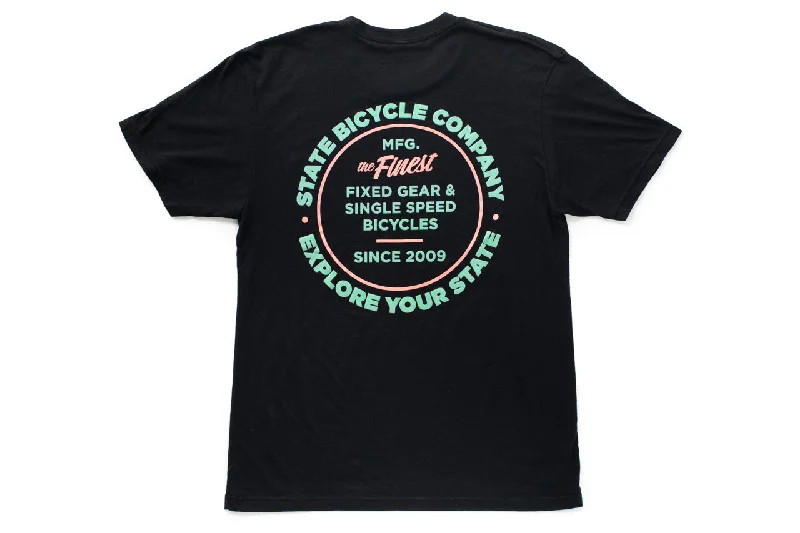 State Bicycle Co. - "Manufacturing The Finest" - Premium T-Shirt ("Miami Vice")