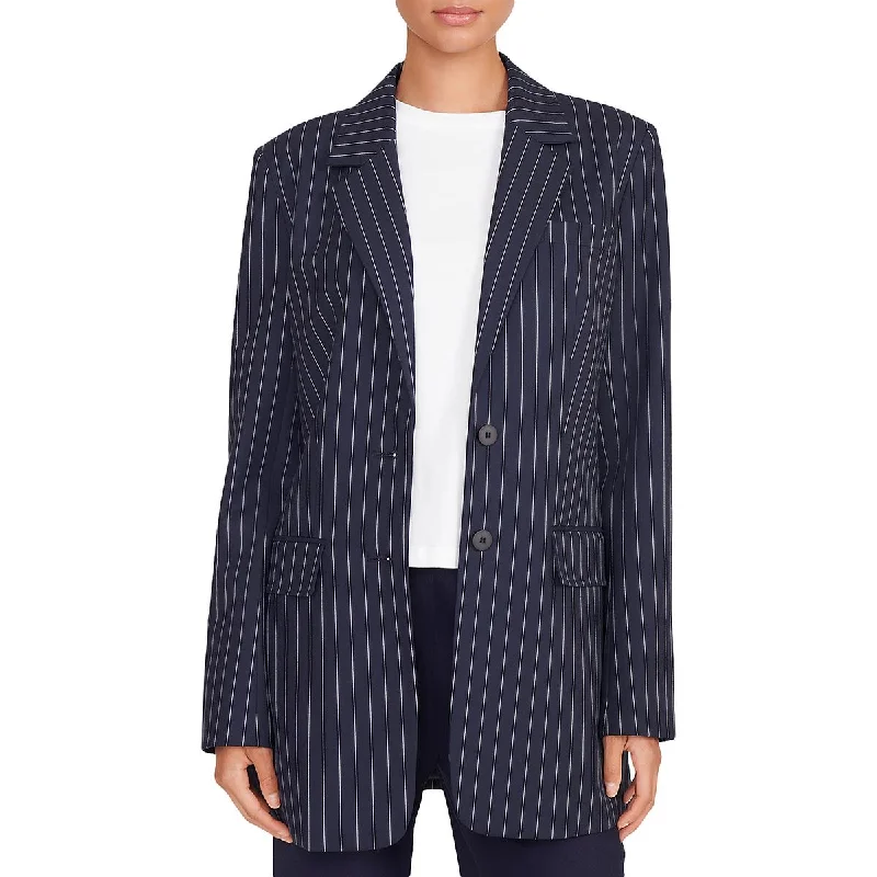 STAUD Womens Suit Separate Work Wear Two-Button Blazer