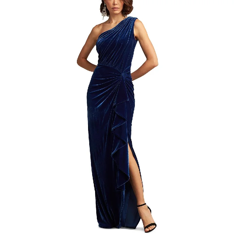 Tadashi Shoji Womens Full Length Velvet Maxi Dress