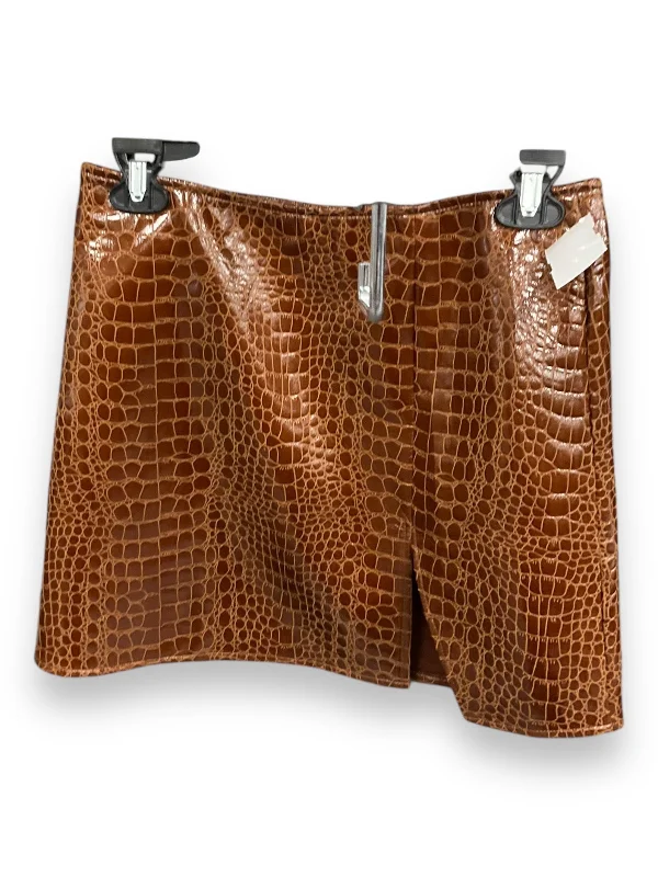 Skirt Mini & Short By Clothes Mentor In Snakeskin Print, Size: S