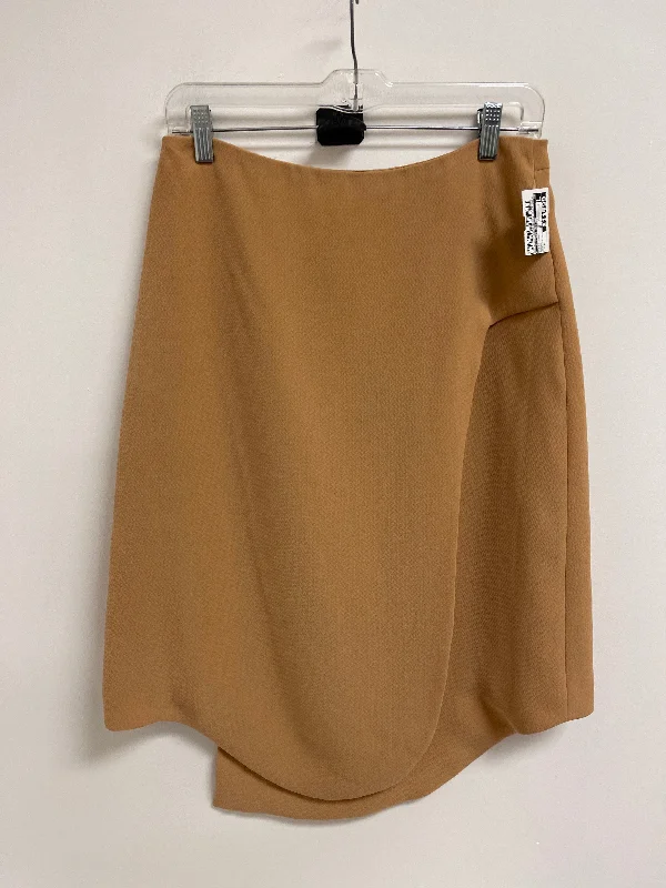 Skirt Midi By Clothes Mentor In Brown, Size: 8