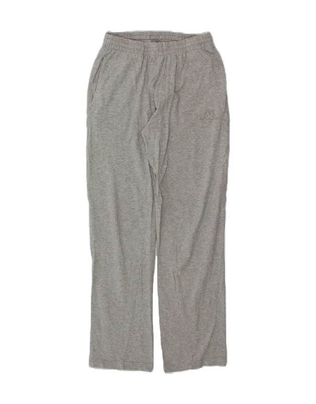 KAPPA Womens Tracksuit Trousers UK 10 Small Grey Cotton