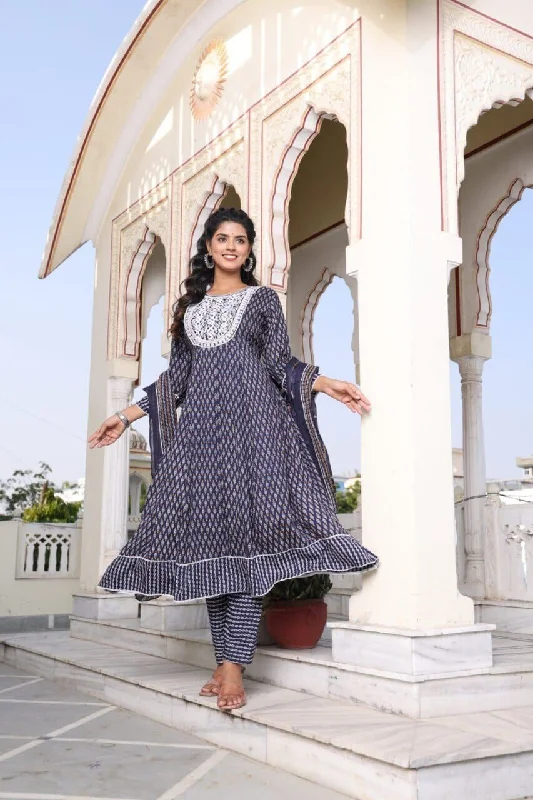 Heavy Rayon Digital Printed Anarkali with Dupatta and Bottom