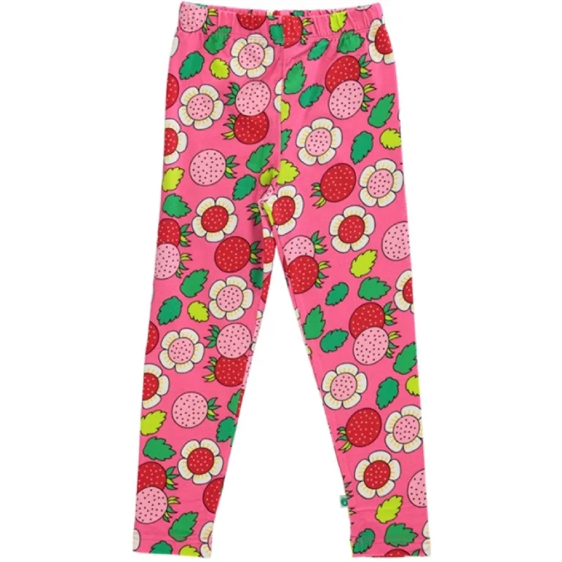 Småfolk Pink Strawberry Leggings