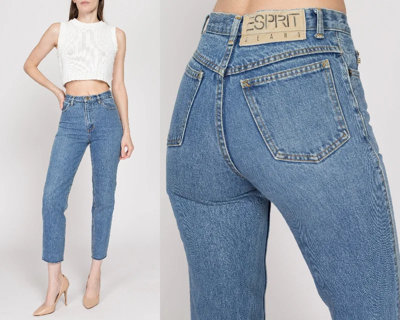 XS 90s Esprit High Waisted Cutoff Ankle Jeans 25"