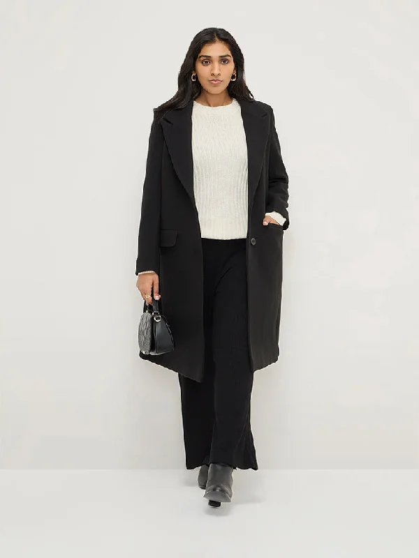 Gia Black Long Coat