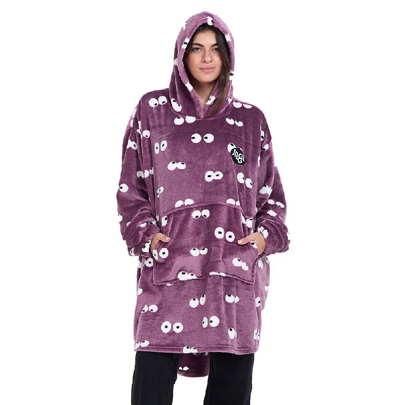 Snuggs Blanket Hoodie Mauve Eyes