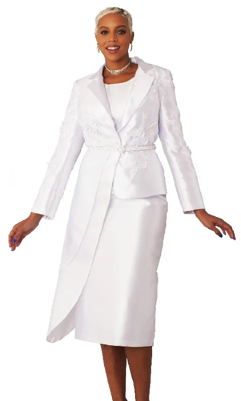 Tally Taylor Church Suit 4812-White