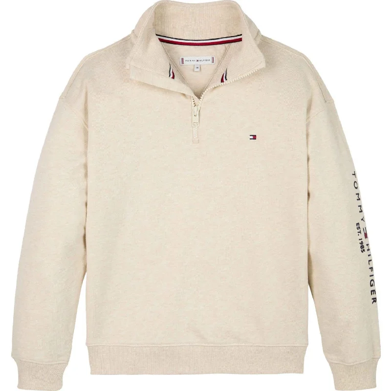 Tommy Hilfiger Calico Heather Essential Half Zip Sweatshirt