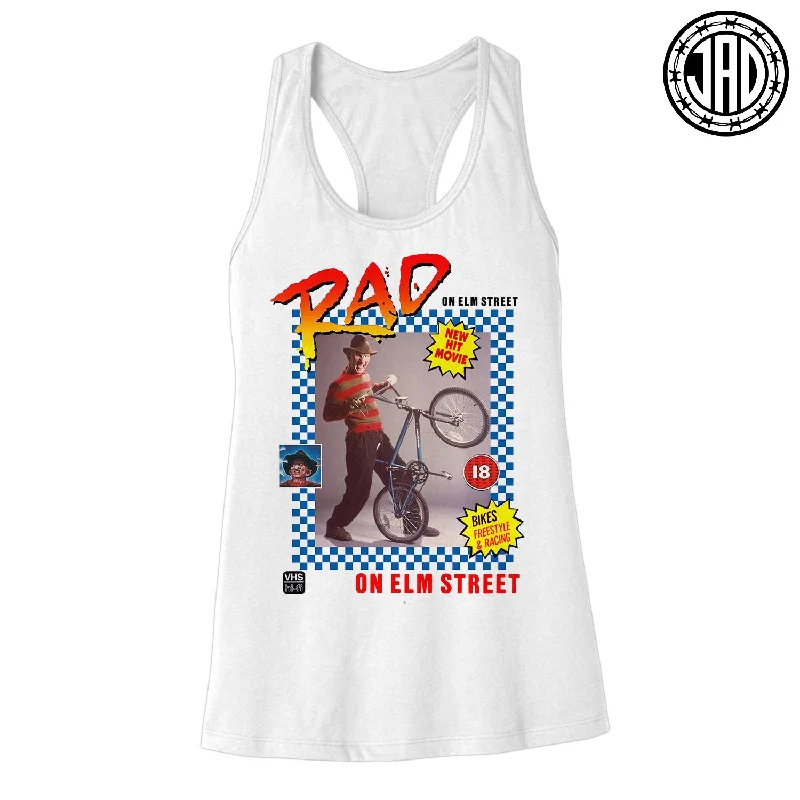 Rad On Elm Street - Women's Racerback Tank