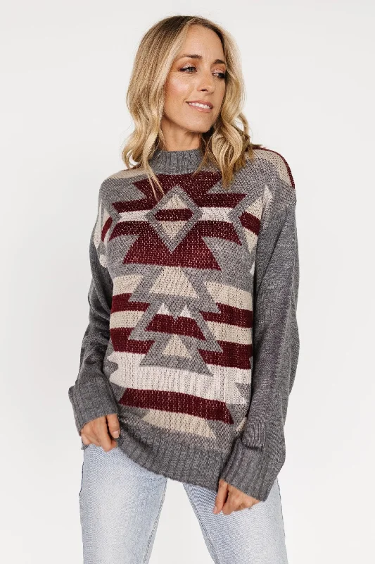 Lolo Knit Sweater | Gray Multi