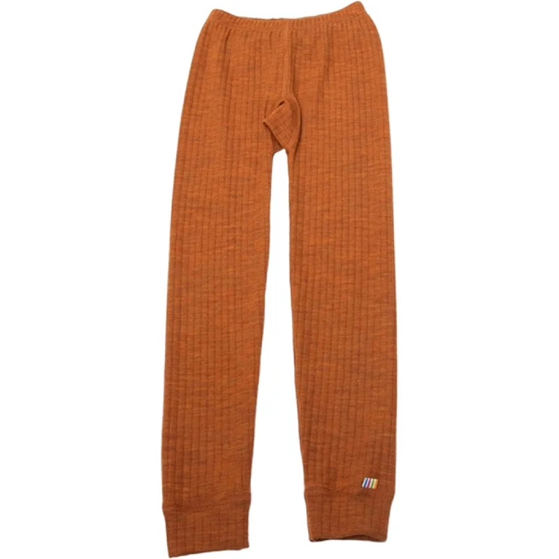 Joha Wool Orange Leggings Colourfull