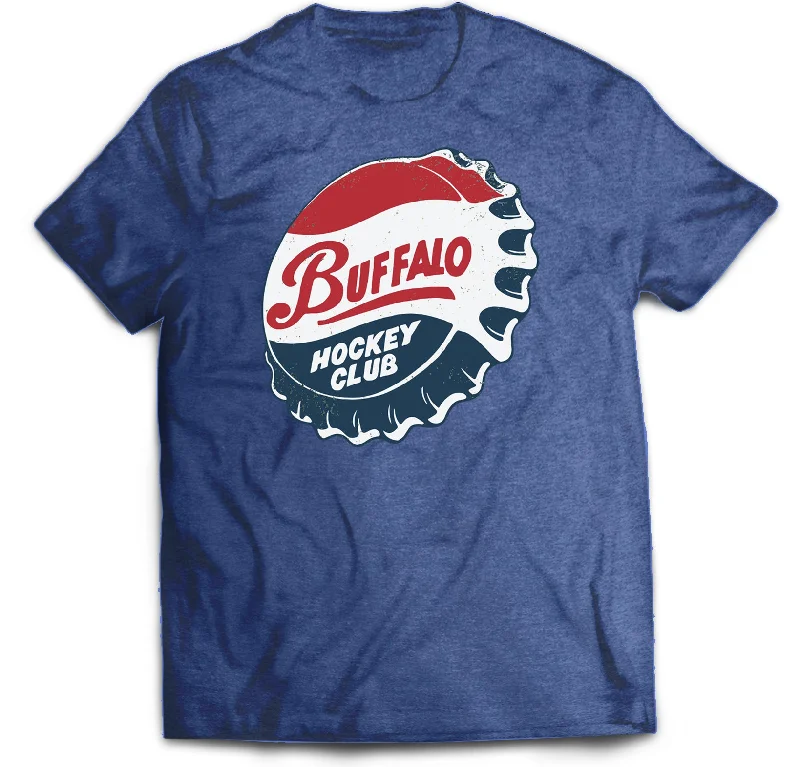 Buffalo Hockey Bottle Cap - Adult T-shirt