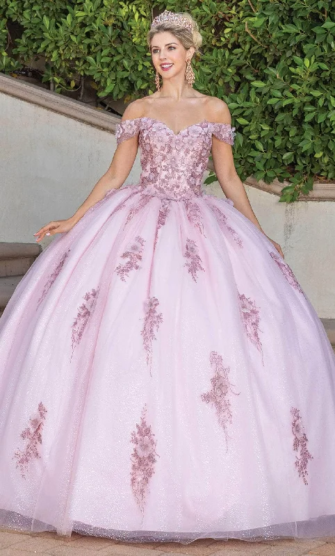 Dancing Queen 1797 - Sweetheart Floral Appliqued Ballgown