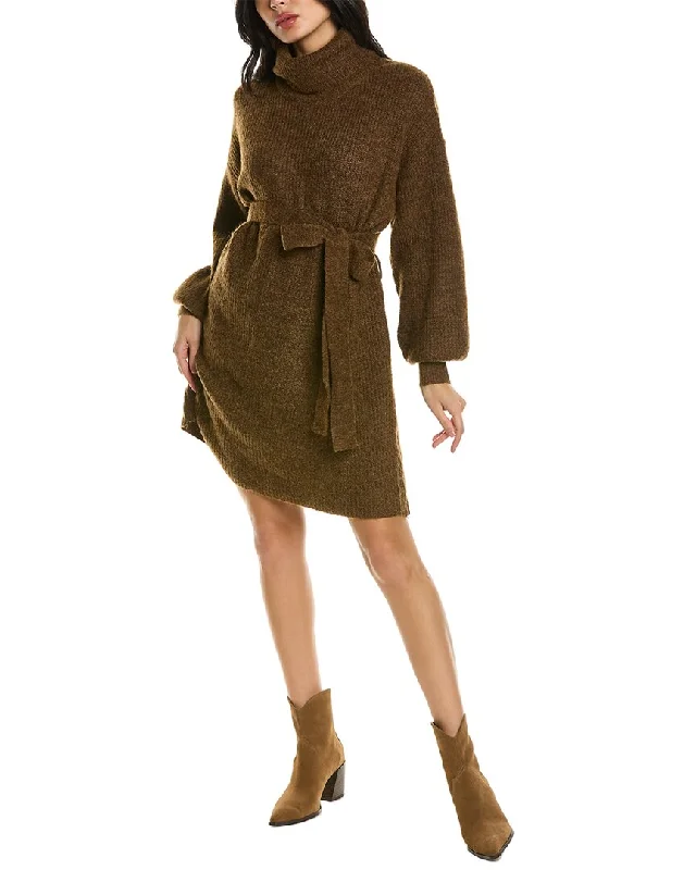 ANNA KAY Turtleneck Knit Wool-Blend Dress