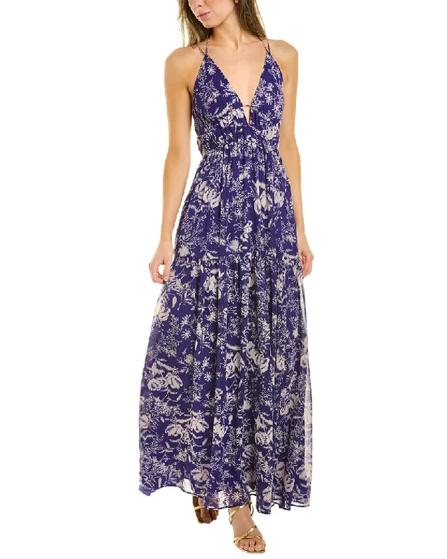 ba&sh Tie-Back Maxi Dress