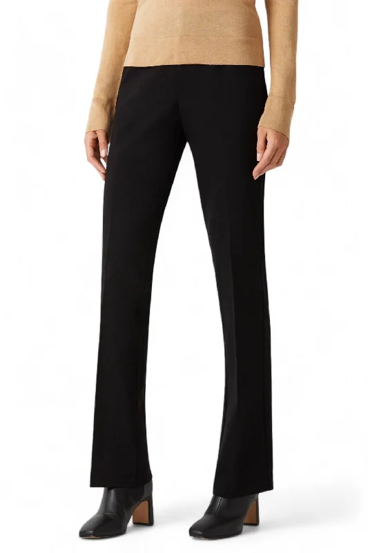 Courtland Slim Bootcut Pant In Black