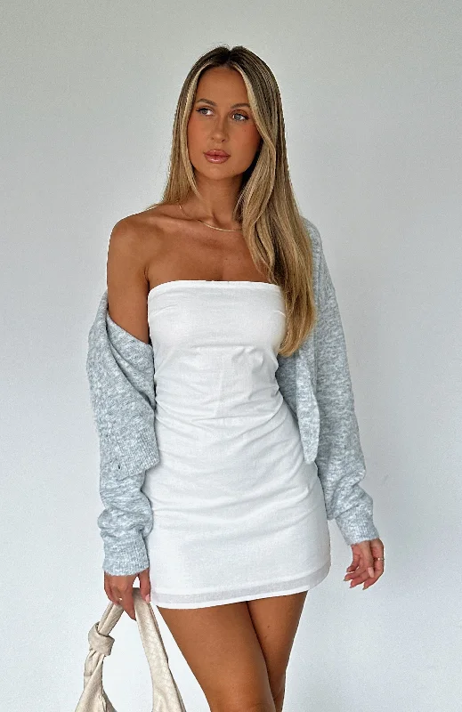 No Stopping Her Mini Dress White