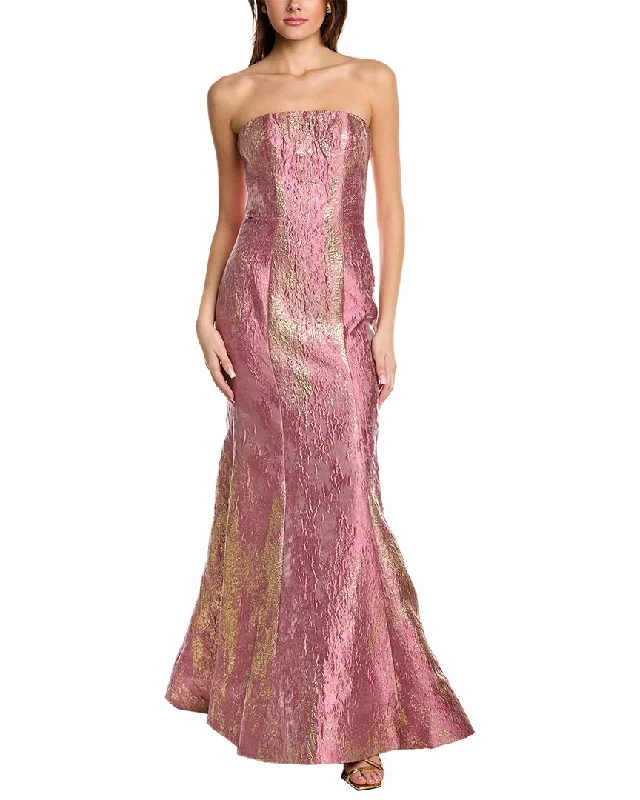 Rene Ruiz Jacquard Mermaid Gown