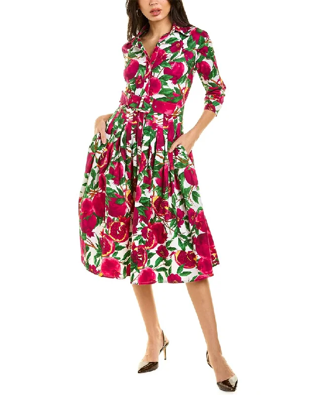 Samantha Sung Audrey 2 3/4-Sleeve Shirtdress